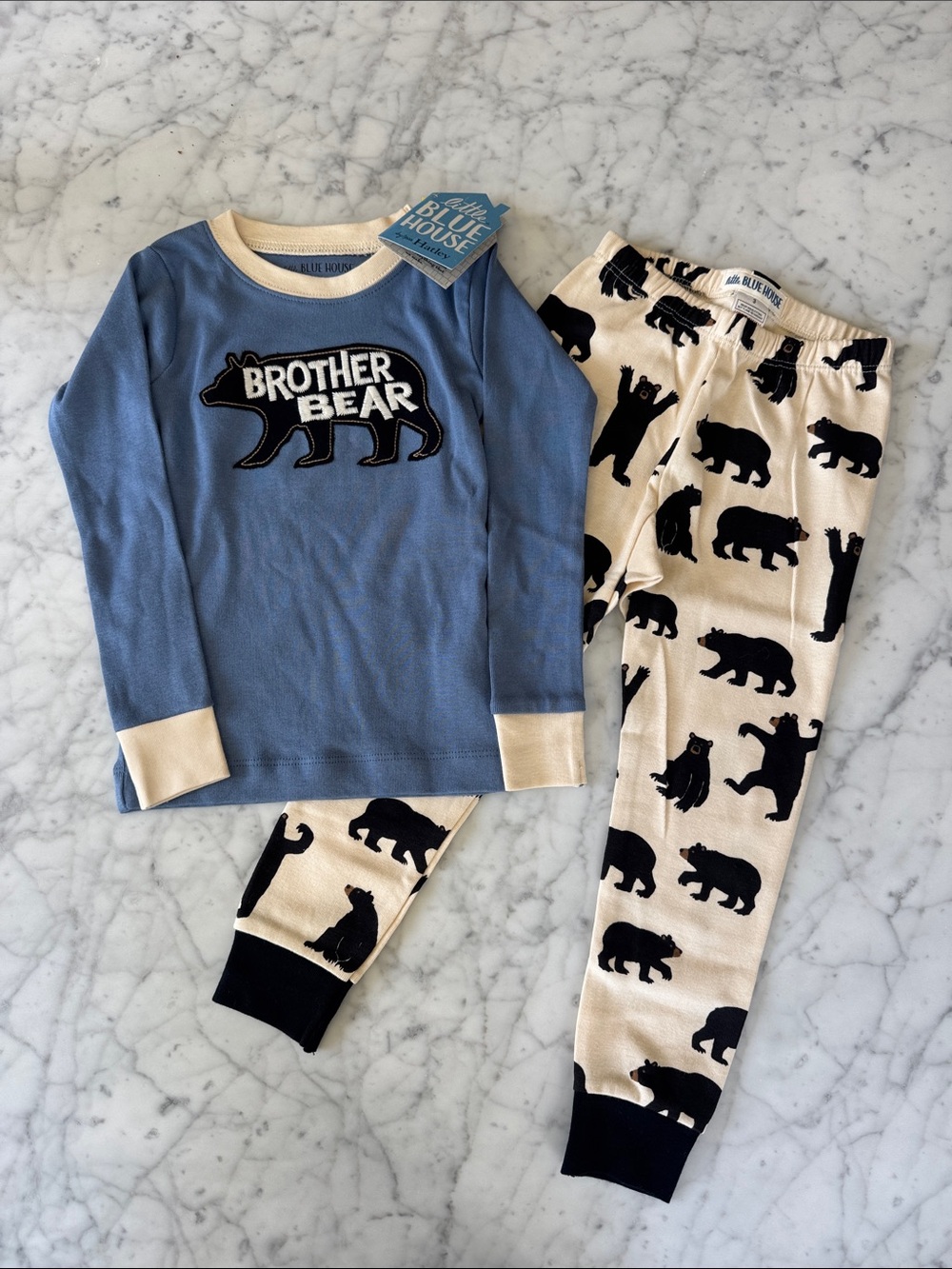 NEW WITH TAGS Little Blue House Brother Bear Pajama Set Size 3